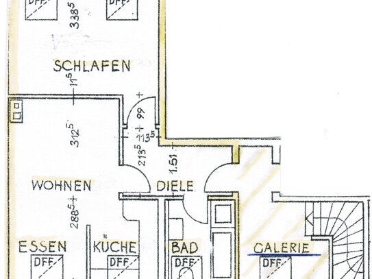 2,5-Zi.-ETW, 60,02 m², Süd-Terrasse, gr.Keller, KFZ-St.Pl., fußläufig Zentrum