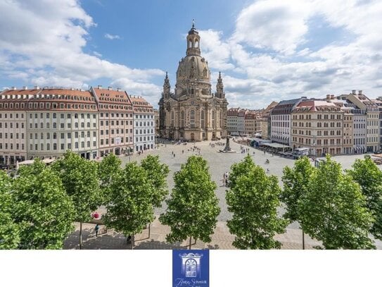 Elegante Stadtwohnung mit großem Balkon und traumhaften Blick zur Frauenkirche!