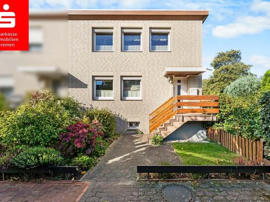 Bremen-Mittelshuchting I Reiheneckhaus mit Garage in ruhiger Wohnlage mit Blick in Grüne