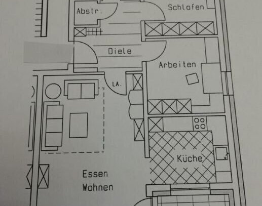 3-Zimmer-Wohnung mit Balkon in Adelsdorf zu vermieten