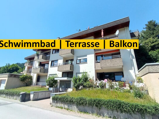 2-ZW mit Terrasse, Balkon und Schwimmbad in Bad Wildbad