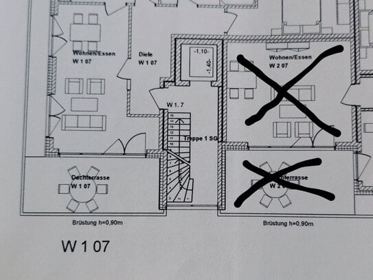 Penthouse- Wohnung in Beckum zentrale Lage