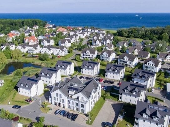 "Wohnen an der Ostsee" Eigentumswohnung in Strandnähe mit Grundstück, West-Terrasse und Pkw-Stellplatz