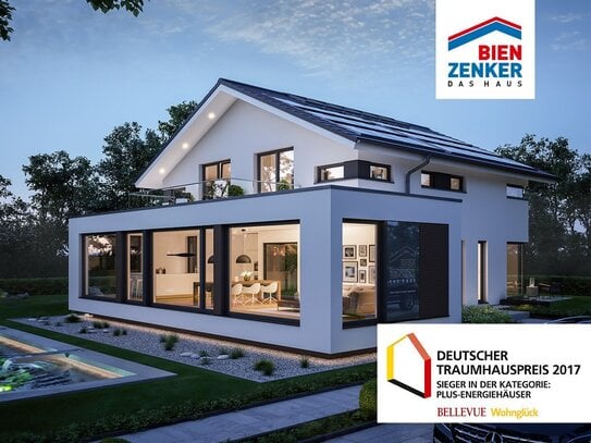 Bodentiefe Fenster im exklusiven Bien Zenker Design verspricht traumhafte Stunden im Eigenheim inkl. Baugrundstück