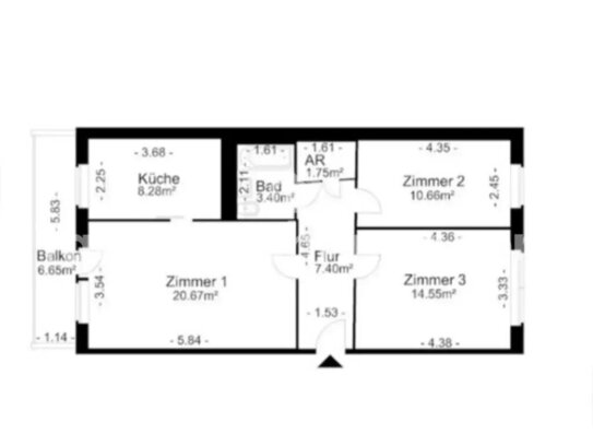 [TAUSCHWOHNUNG] Gemütliche 3 Raum wohnung