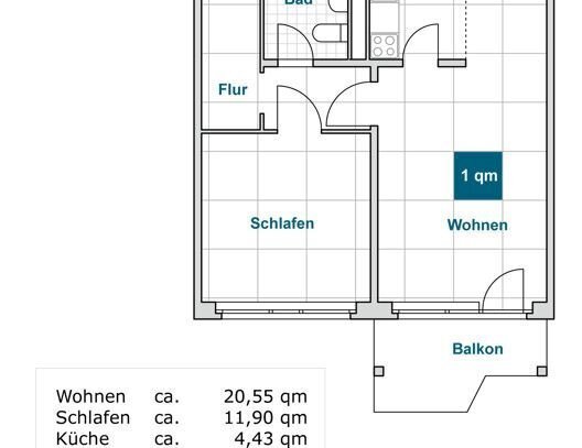 2-Zimmer-Wohnung