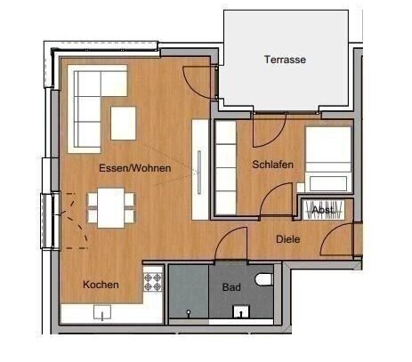 Perfekte Raumaufteilung: Erdgeschosswohnung in schöner Südstadtlage