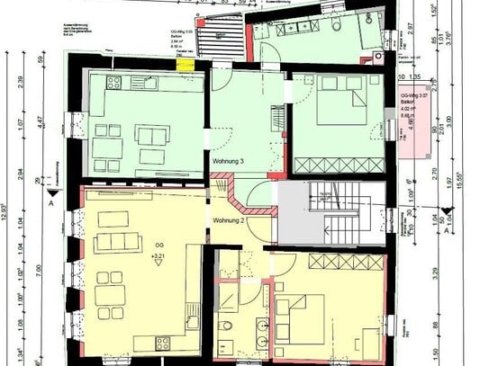 Moderne 2-Zimmer Wohnung mit 2 Balkonen - Erstbezug