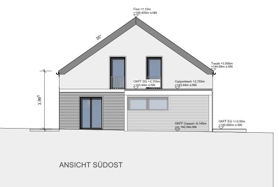 NEUBAU DHH KFW 40+ EFFIZIENZHAUS MIT LWWP + PV-ANLAGE