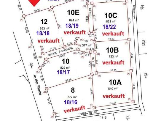 1035 m² Grundstück für Ihr neues Zuhause! 7 von 9 bereits verkauft!