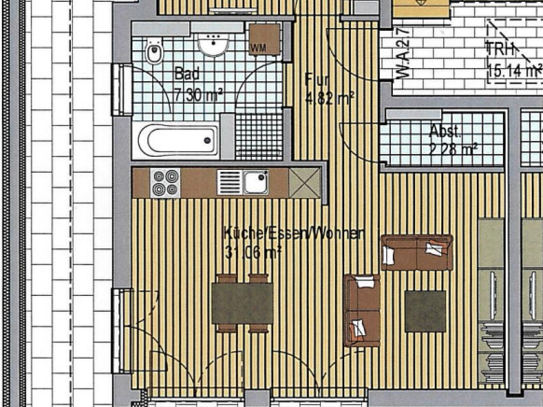 2-Zimmer Wohnung am Stadtpark in Senden-Wullenstetten zu vermieten