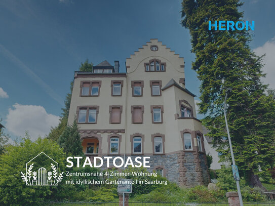 STADTOASE - Zentrumsnahe 4-Zimmer-Wohnung mit idyllischem Gartenanteil in Saarburg