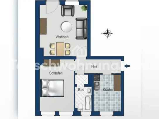 [TAUSCHWOHNUNG] 2 x 2 Zimmer Wohnung (Moabit und Rummelsburg)