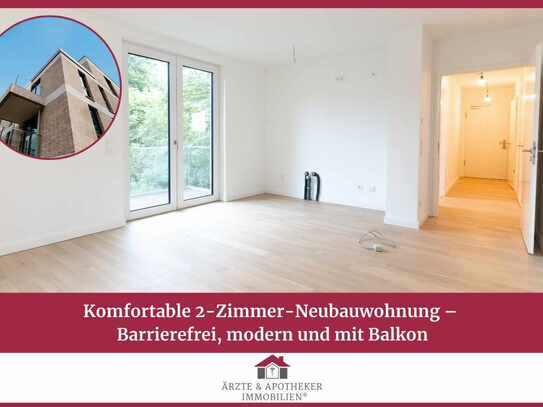 Komfortable 2-Zimmer-Neubauwohnung - Barrierefrei, modern und mit Balkon