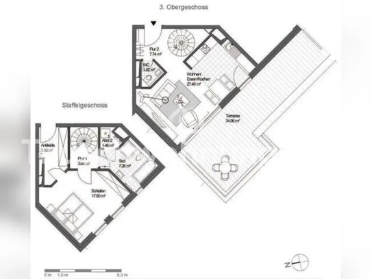 [TAUSCHWOHNUNG] 2,5 Zi-Maisonettewohnung mit riesiger Terrasse in Eimsbüttel