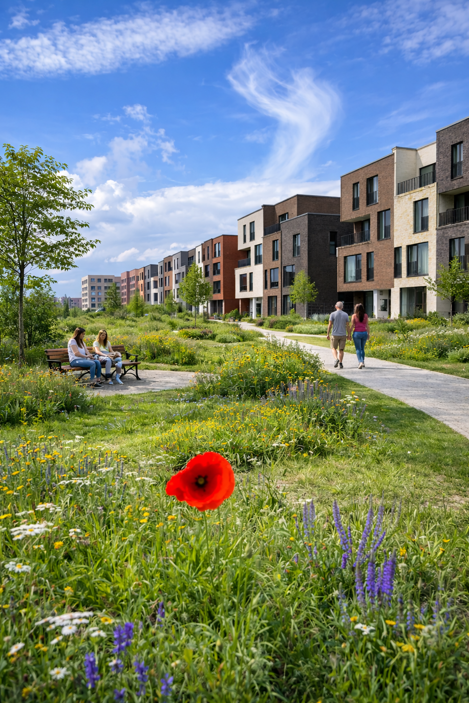Neubauwohnung mit gemütlicher Terrasse - 2 Zimmer