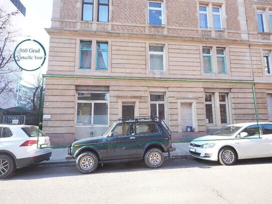 Büro/Praxis ca. 90 m², EG 3-4 Räume, mit eigenem straßenseitigen Eingang in S-West