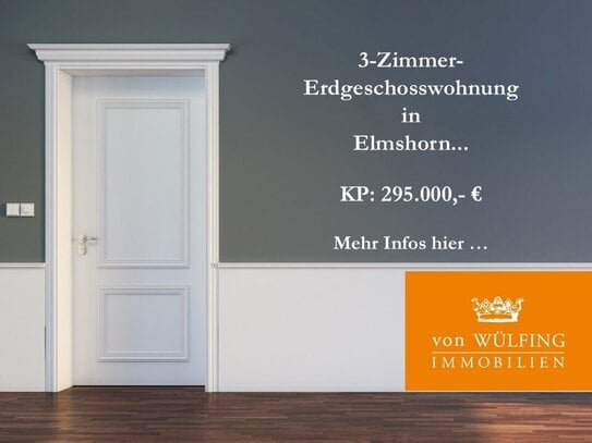 3-Zimmer-Erdgeschoss-Wohnung in Elmshorn...