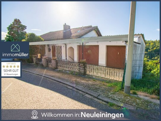 "Zuhause angekommen!" Traumhafte Aussicht in die tolle Rheinebene und auf den Battenberg.