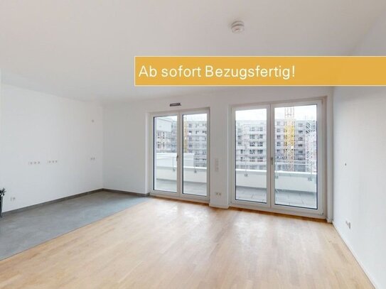 KLEYERS | Leben in Frankfurt: Stilvolle 3-Zi.-Wohnung mit Wohnküche und großer Dachterrasse