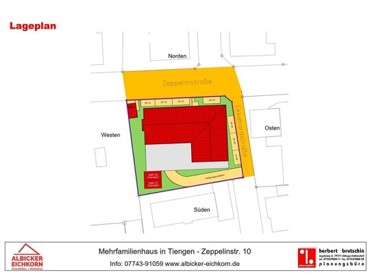 4 Zi. DG mit Loggia ca. 105 m² - Wohnung 9 - Zeppelinstr. 10, 79761 Waldshut-Tiengen - Neubau