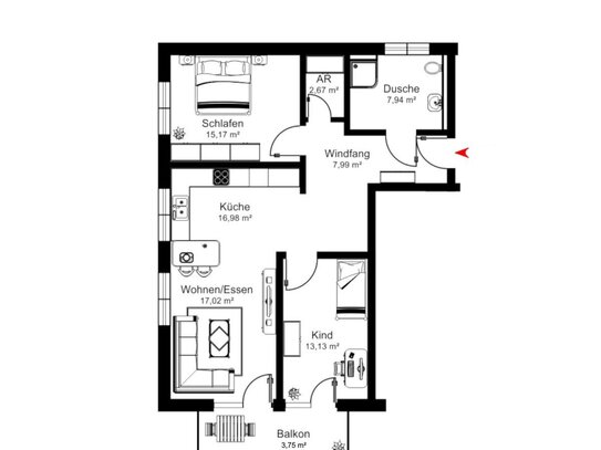 F&D | Scheffelstraße - Wohnung 1 - Haus 1