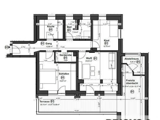 Energetisch Sanierte 3 Zimmerwohnung im Erdgeschoss