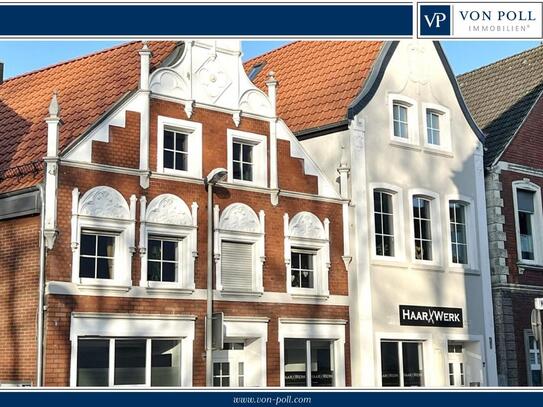 Historisches Wohn- u. Geschäftshaus am Marktplatz in Sendenhorst mit Traumfassade 2 LL + 6 Wohnungen