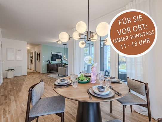 Wohnen als tägliches Vergnügen - Modernes Penthouse mit 41 m² großer Dachterrasse mit Rheinblick