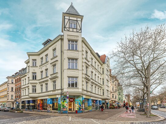 Schöne Perspektiven: Vermietete Dachgeschosswohnung auf der Karl-Heine-Straße