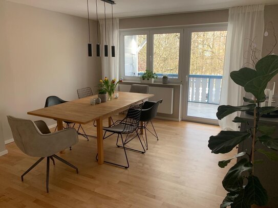 5-Zimmer-Maisonette-Wohnung mit 3 Balkonen und Einbauküche in Unterasbach