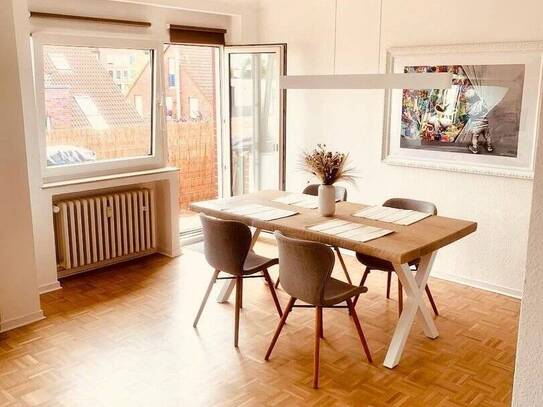 Ab 01.04. Vollmöblierte Traumwohnung am Kanal in Münster