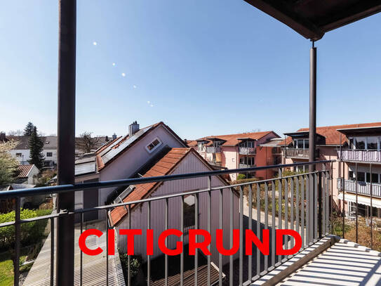 Neufahrn bei Freising - Helle Dachgeschosswohnung mit Sonnenbalkon in grüner Idylle