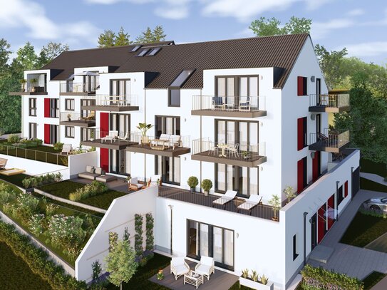 Neubau! Stilvolle 2-Zi.-Erdgeschosswohnung in Ebersberg: Perfekt für Komfort und Bequemlichkeit!