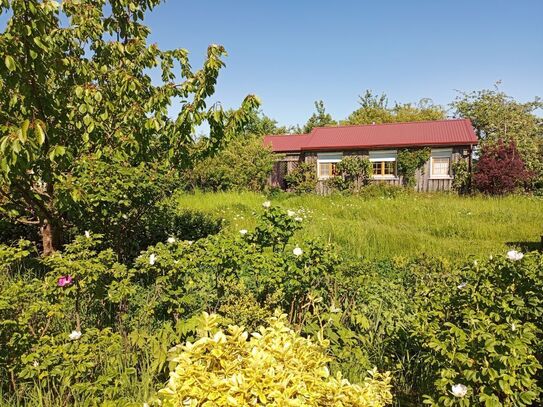 *Idyllische Lage im Ostseehinterland – Ferienhaus mit großem Grundstück und Bauland im Carinerland*