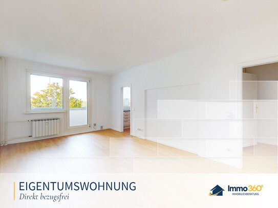 Bezugsfreie und lichtdurchflutete 3-Zimmer-Wohnung mit sonnigem Südbalkon