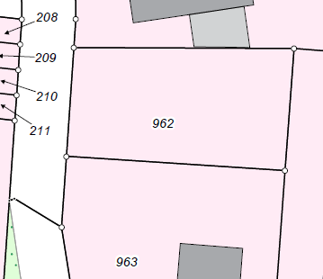 Unbebautes Wohnbaugrundstück (418 m²) in Innenstadtnähe