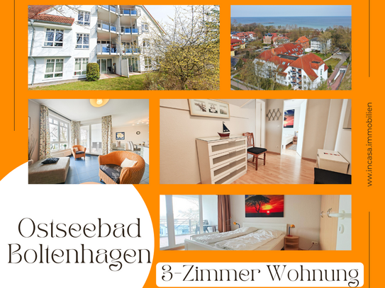 CHANCE! 3-Zimmer-Maisonette-Wohnung mit zwei Balkonen -Provisionsfrei nur 100 Meter vom Strand