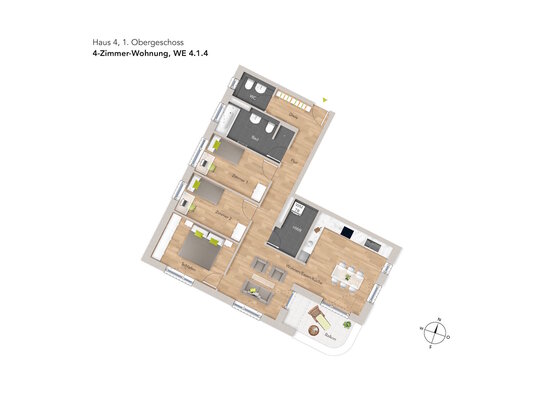 Ihr neues Zuhause wartet auf Sie: 4-Zi-Wo für die ganze Familie - WE414