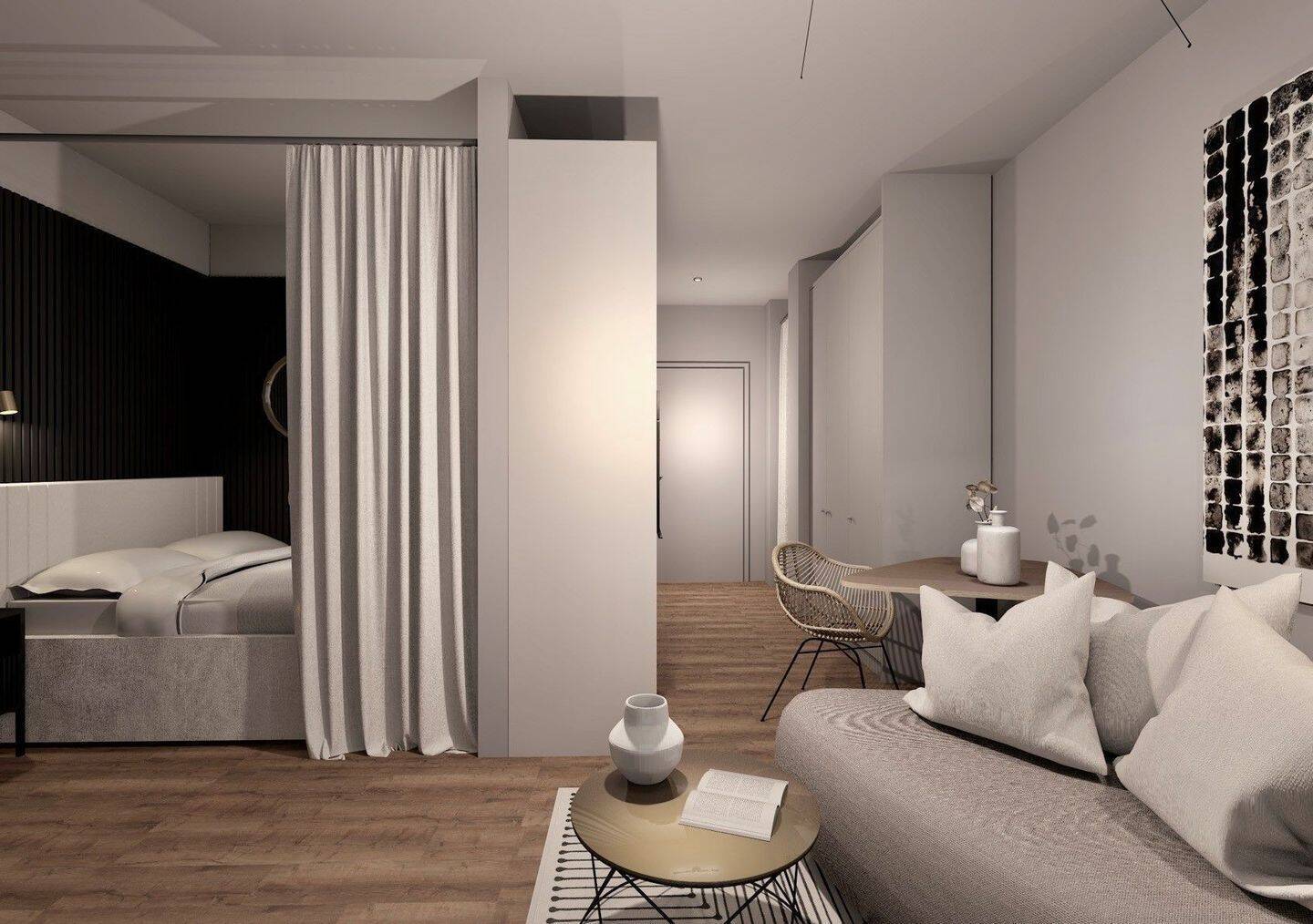 Vollmöbliertes Studio-Apartment mit riesengroßer Dachterrasse! | verfügbar ab sofort - Photo 1
