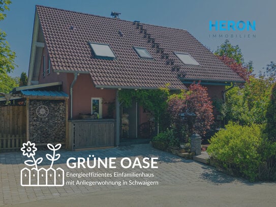 GRÜNE OASE - Energieeffizientes Einfamilienhaus mit Anliegerwohnung und Stellplatz in Schwaigern