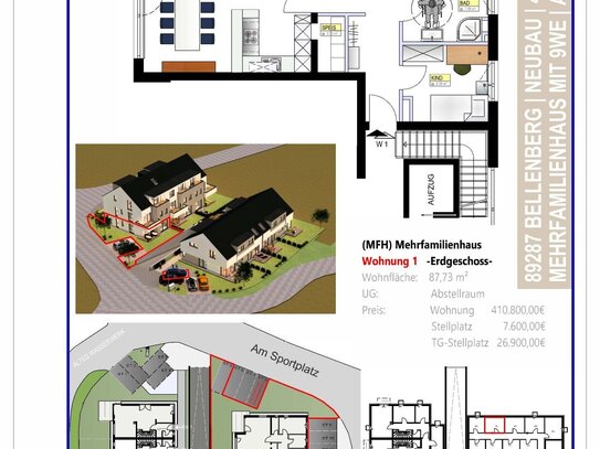 Wohnung W1 Mehrfamilienhaus