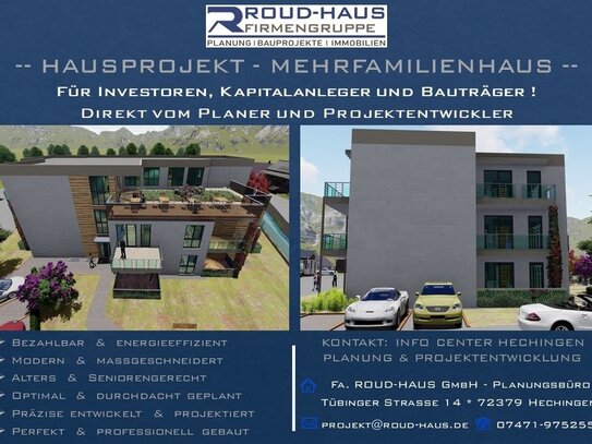 + EXKLUSIVES MEHRFAMILIENHAUS-PROJEKT! +