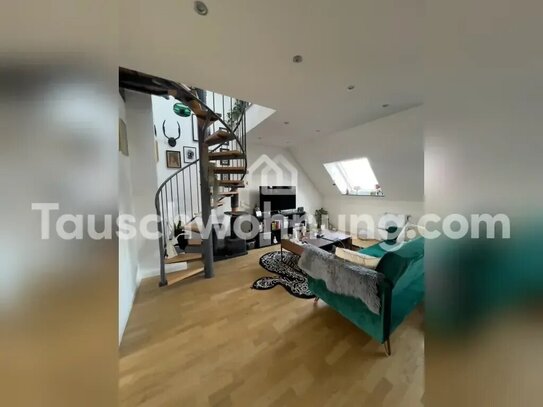 [TAUSCHWOHNUNG] Luxuriöse Maisonette mit Dachblick & Balkon