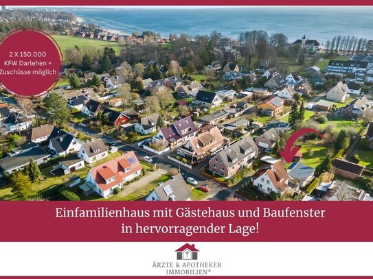 Einfamilienhaus mit Gästehaus und Baufenster in hervorragender Lage!