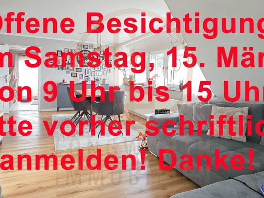 Maisonette mit Doppelgarage und großer Dachterrasse im Bieterverfahren