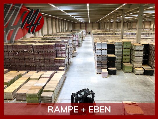 RAMPE + EBEN - 24/7-Nutzung - Lager-/Logistik (13.000 m²) & Büro (6.000 m²) zu vermieten