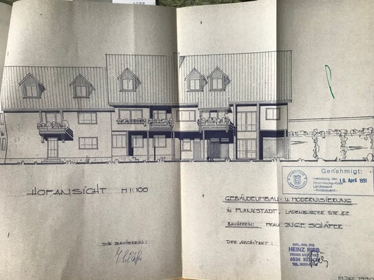 Hübsches kleines Reihenmittelhaus mit Stellplatz, Loggia und gemeinsamem Hof inmitten von Plankstadt