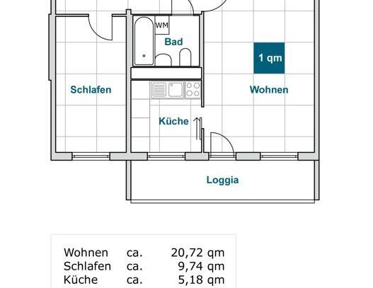 Endlich Zuhause: interessante 2-Zimmer-Wohnung (WBS) ab Oktober 2024 anmietbar!