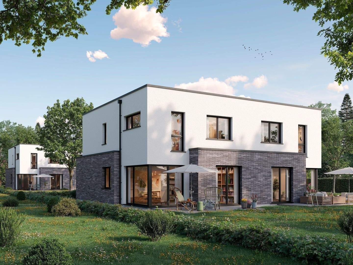 4 exklusiv ausgestattete Doppelhaushälften, Neubau-Erstbezug, ohne Courtage, ruhige Lage von Hamburg-Schnelsen